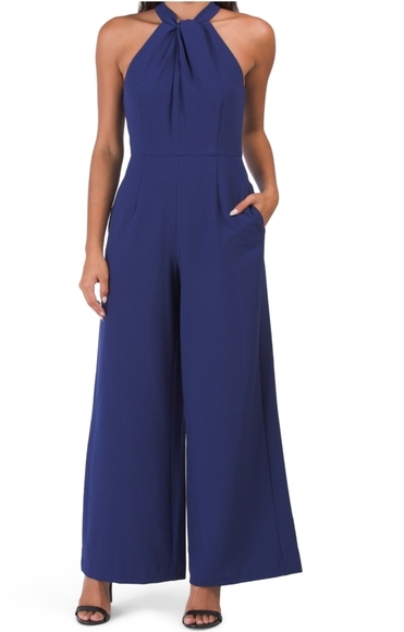 Julia Jordan Indigo Halter Neck - Picture 1 of 4